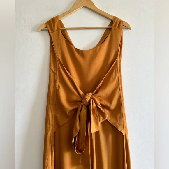 Pink Filosofy Orange/Yellow Paltrow Wide-Leg Jumpsuit size Small EUC - Picture 7 of 10